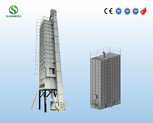 ISO9001 Dikey Tahıl Kurutma Makinesi Pirinç İşleme Makinesi 220V