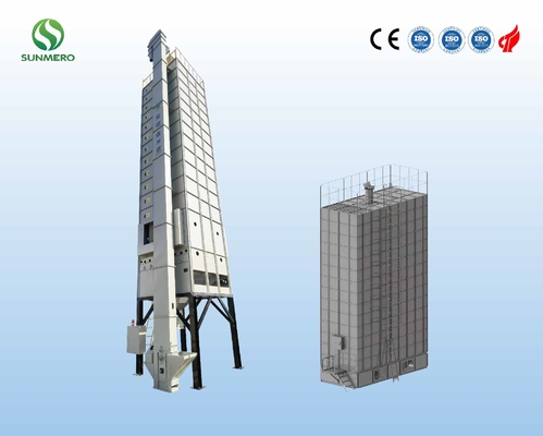 Mısır Mısır Buğday için ISO14001 Sertifikası 8.47KW Devridaim Tahıl Kurutucu