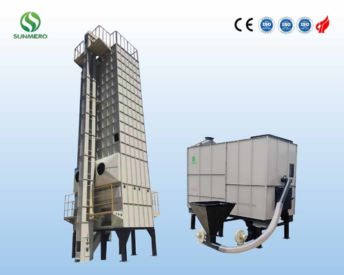 Çeltik Kurutma için Dikey Paslanmaz Çelik Toplu Tahıl Kurutucu 60 Ton