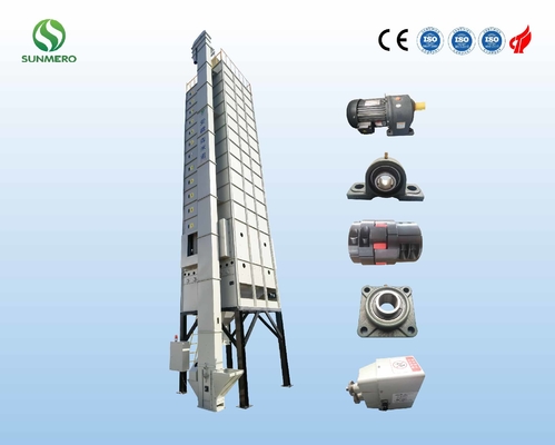 Pirinç İşleme Öncesi Pirinç Değirmencileri İçin 5.5kW Elektrikli Pirinç Tahıl Kurutma Makinesi 20ton