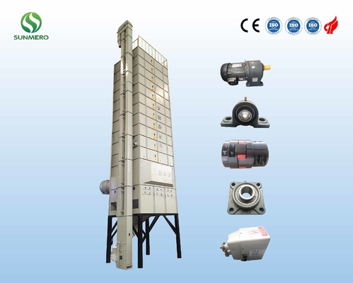 Depolama için 3kW 22T Devridaimli Tahıl Kurutucu Karışık Akışlı Tahıl Kurutucu